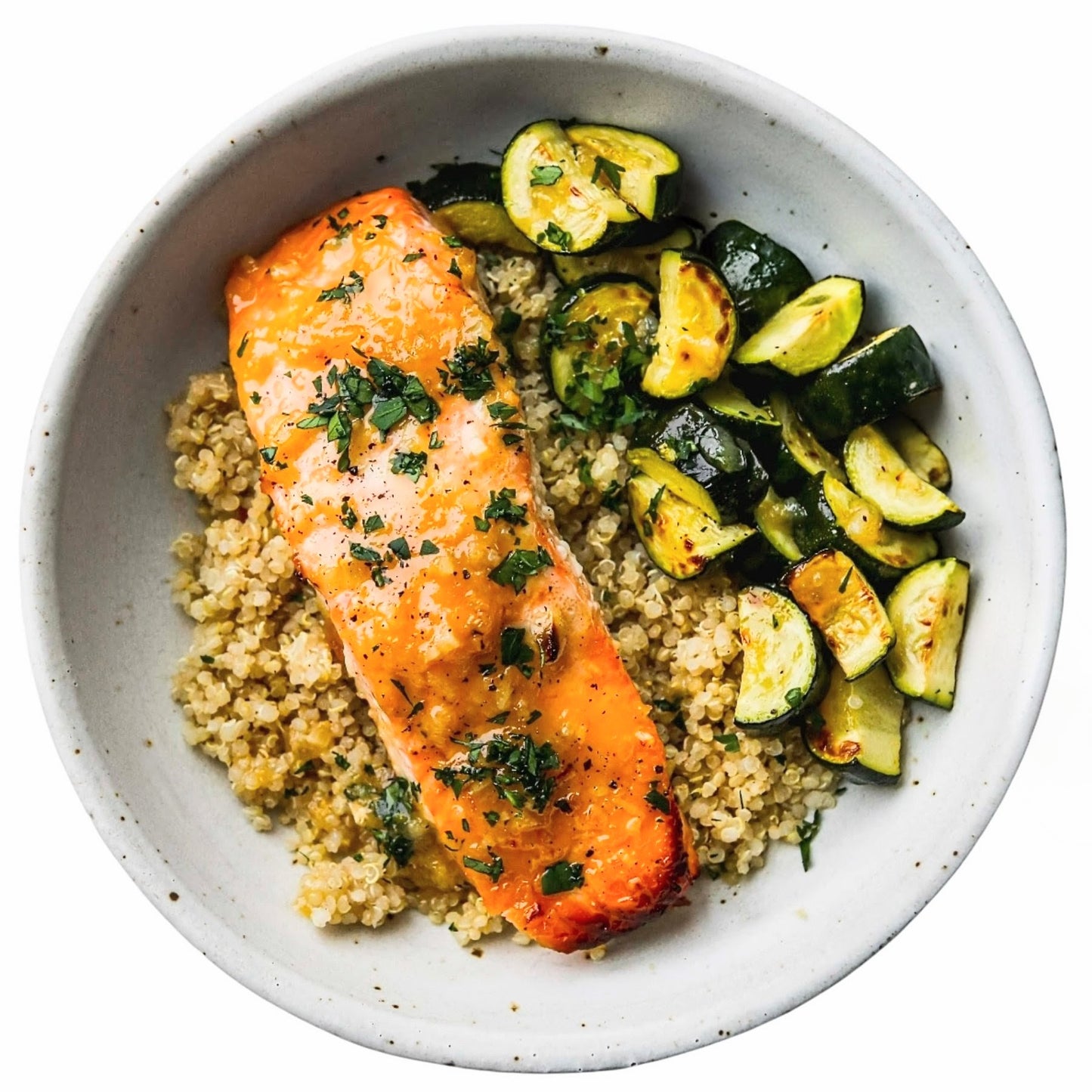 LEMON HERB SALMON WITH QUINOA