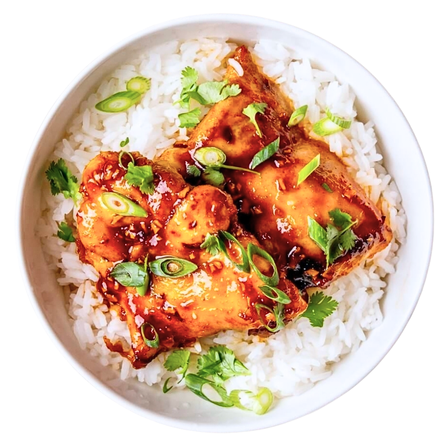HOT HONEY GLAZED CHICKEN BOWL