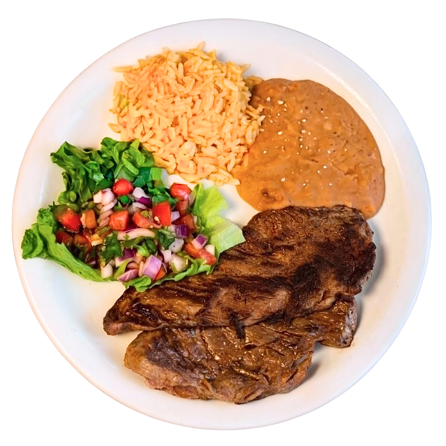 EL SALVADOREAN CARNE ASADA PLATE